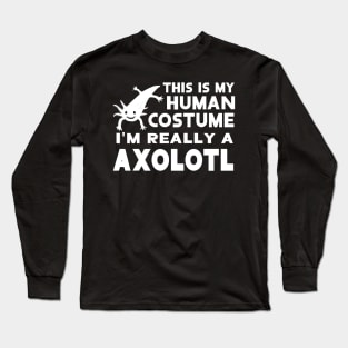 human costume axolotl design anatomy animal Long Sleeve T-Shirt